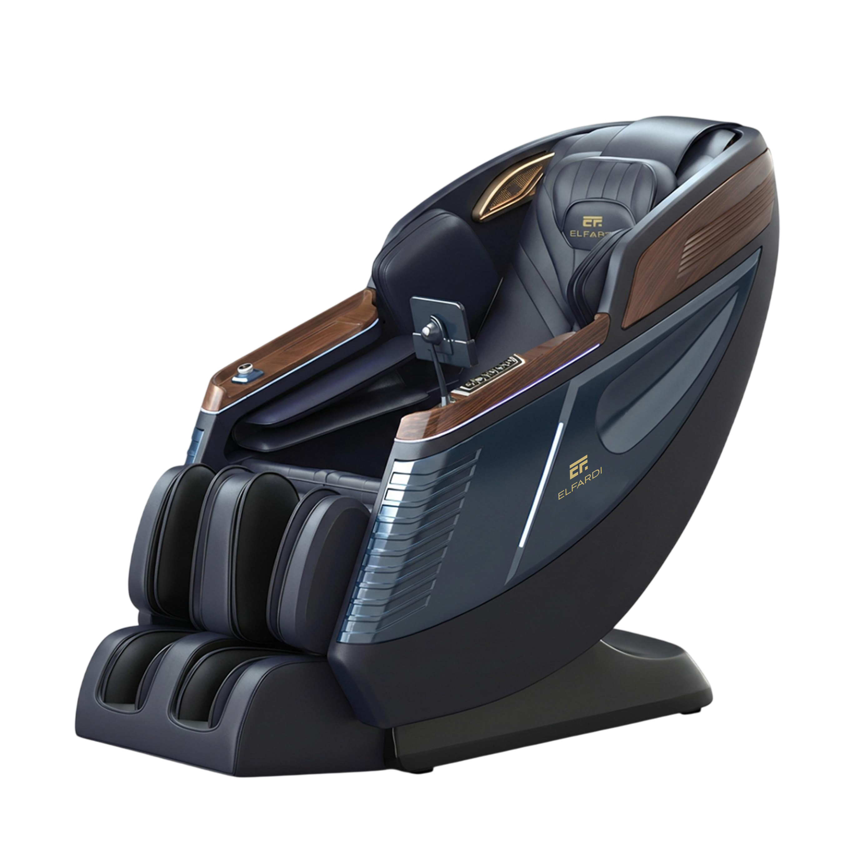 Массажное кресло L39max Глубокий лазурит и венге